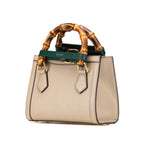 Gucci Mini Calfskin Bamboo Diana Satchel