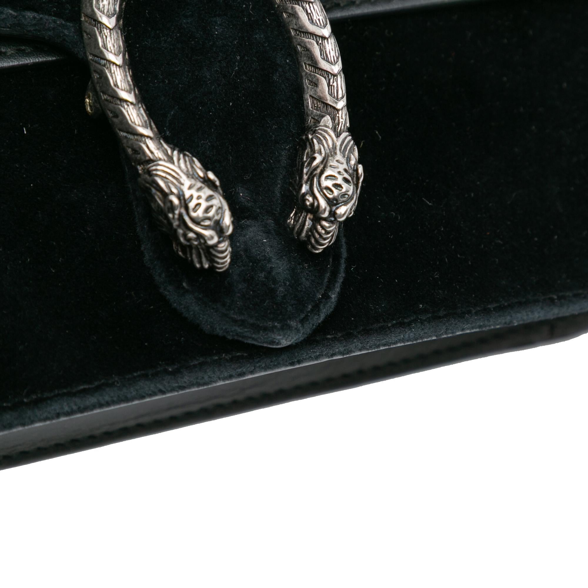 Gucci Mini Crystal Embellished Velvet Dionysus Crossbody
