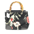 Gucci Mini Floral Canvas Bamboo Shopper (SHG-Uikssh)