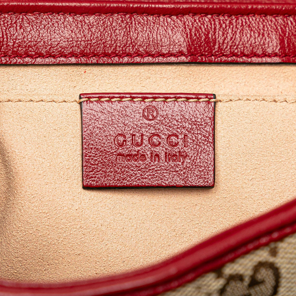 Gucci Mini GG Canvas Marmont Matelasse Flap