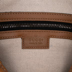 Gucci Mini GG Canvas Web Bauletto Top Handle Bag