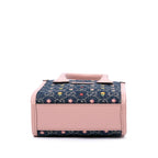 Gucci Mini GG Denim Interlocking G Flowers Tote