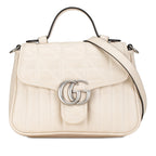 Gucci Mini GG Marmont Aria Matelasse Top Handle Bag (SHG-qPhLbm)