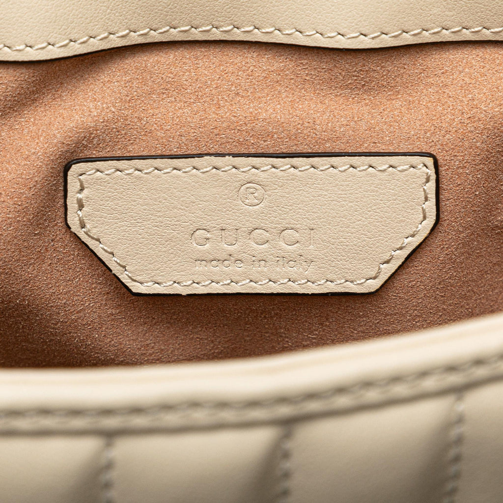 Gucci Mini GG Marmont Aria Matelasse Top Handle Bag (SHG-qPhLbm)