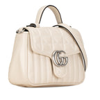 Gucci Mini GG Marmont Aria Matelasse Top Handle Bag (SHG-qPhLbm)