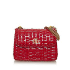 Gucci Mini GG Marmont Cestino Wicker Crossbody Bag (SHG-28617)