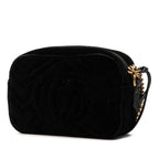 Gucci Mini GG Marmont Crystal Embellished Matelasse Velvet Crossbody