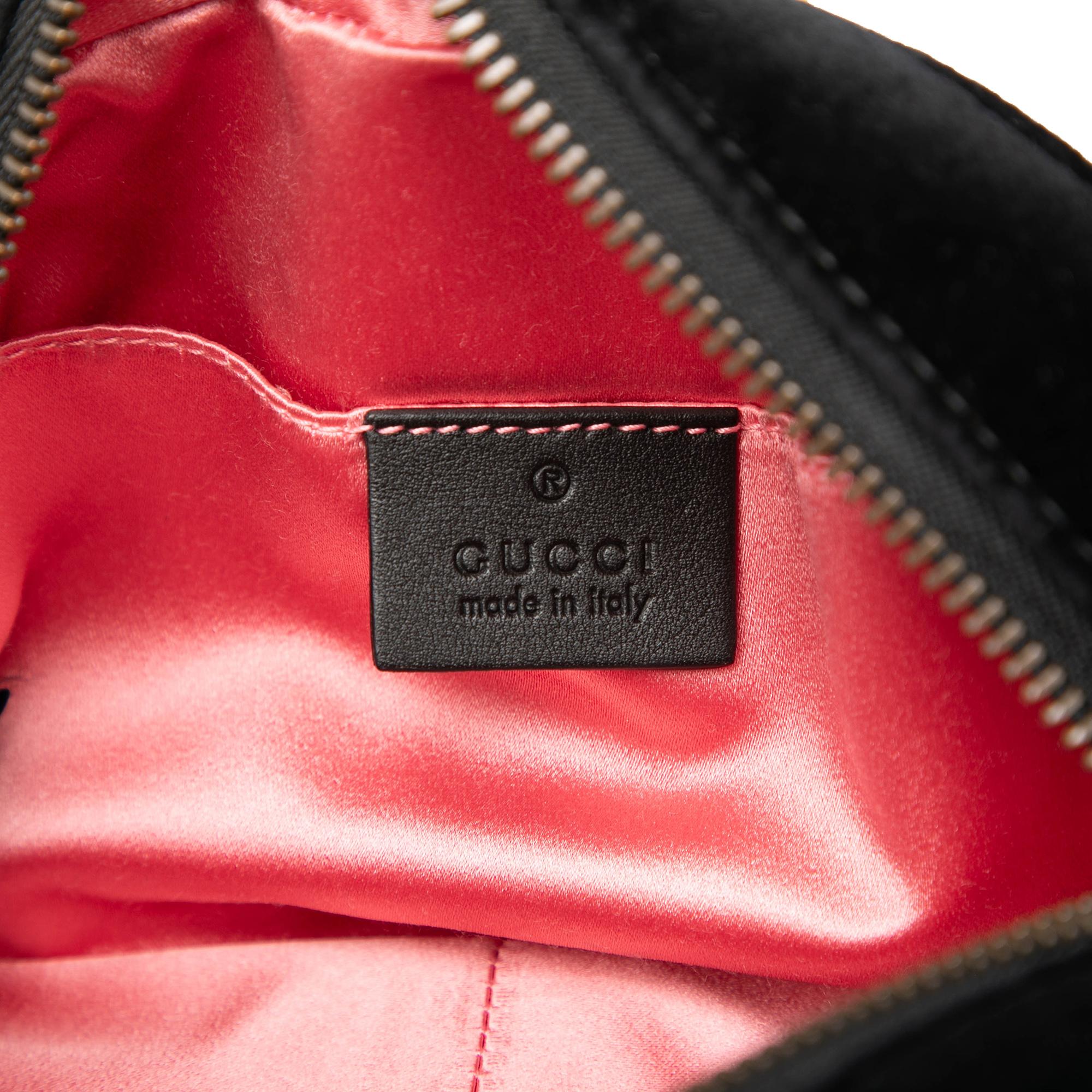 Gucci Mini GG Marmont Crystal Embellished Matelasse Velvet Crossbody