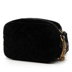 Gucci Mini GG Marmont Crystal Embellished Matelasse Velvet Crossbody