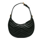 Gucci Mini GG Marmont Half Moon Bag (SHG-ramOzt)