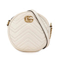Gucci Mini GG Marmont Leather Matelasse Round Crossbody