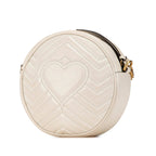 Gucci Mini GG Marmont Leather Matelasse Round Crossbody