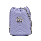 Gucci Mini GG Marmont Matelasse Bucket Bag (SHG-cgNll5)