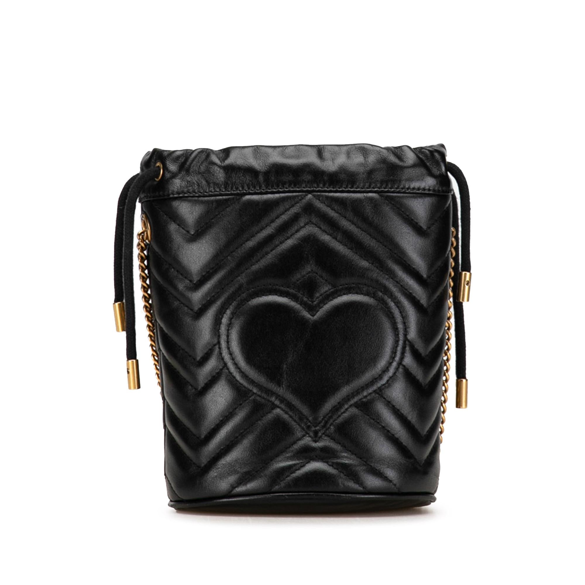 Gucci Mini GG Marmont Matelasse Bucket Bag