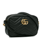 Gucci Mini GG Marmont Matelasse Crossbody Bag (SHG-FuNYR9)