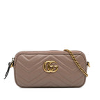 Gucci Mini GG Marmont Matelasse Crossbody (SHG-lhU1gO)