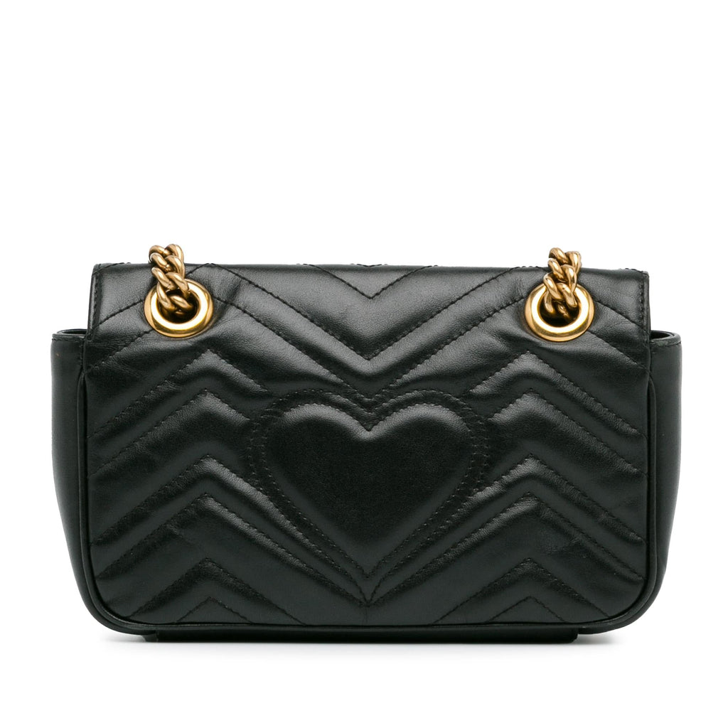 Gucci Mini GG Marmont Matelasse Crossbody (SHG-QNpQD1)
