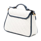 Gucci Mini GG Marmont Matelasse Diagonal Leather Torchon Top Handle Bag