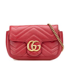 Gucci Mini GG Marmont Matelasse Leather Flap Crossbody