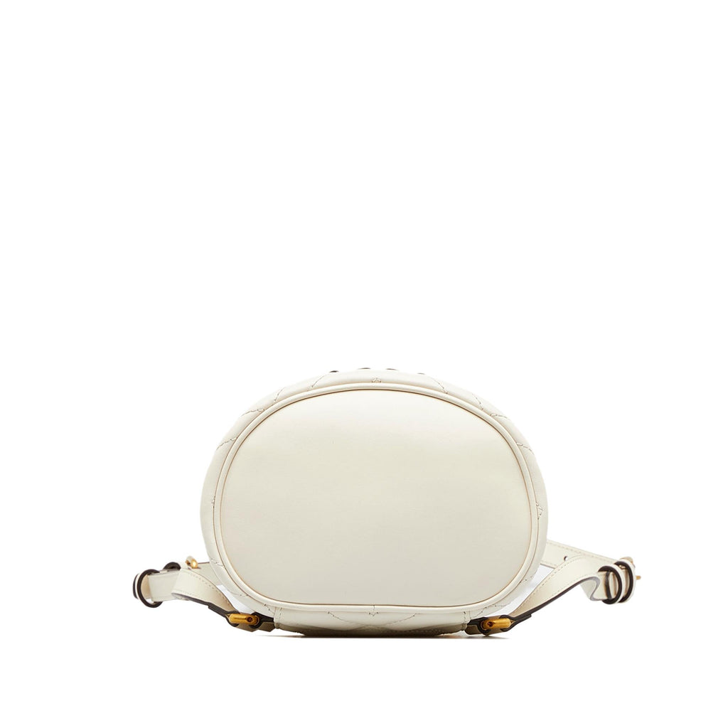 Gucci Mini GG Marmont Matelasse Leather Round Backpack