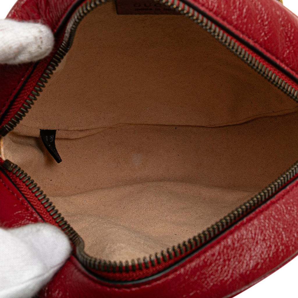 Gucci Mini GG Marmont Matelasse Leather Round Crossbody