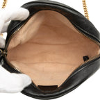 Gucci Mini GG Marmont Matelasse Leather Round Crossbody