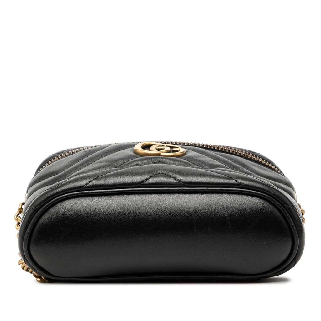Gucci Mini GG Marmont Matelasse Leather Top Handle