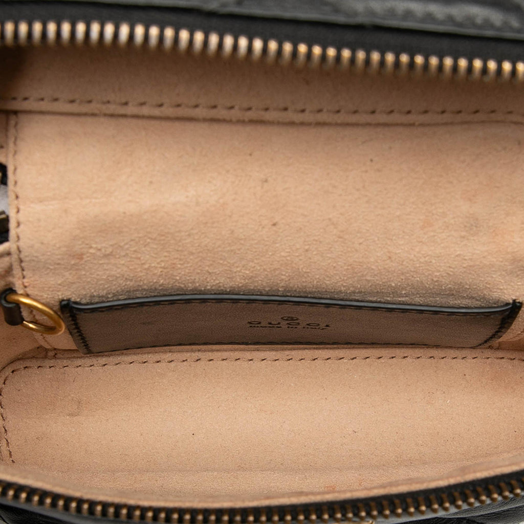 Gucci Mini GG Marmont Matelasse Leather Top Handle