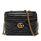 Gucci Mini GG Marmont Matelasse Leather Top Handle