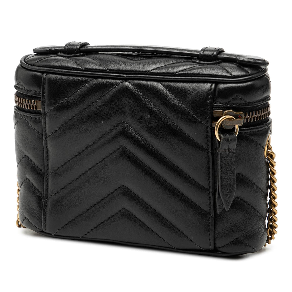 Gucci Mini GG Marmont Matelasse Leather Top Handle