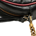 Gucci Mini GG Marmont Matelasse Leather Torchon Round Crossbody