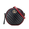 Gucci Mini GG Marmont Matelasse Leather Torchon Round Crossbody