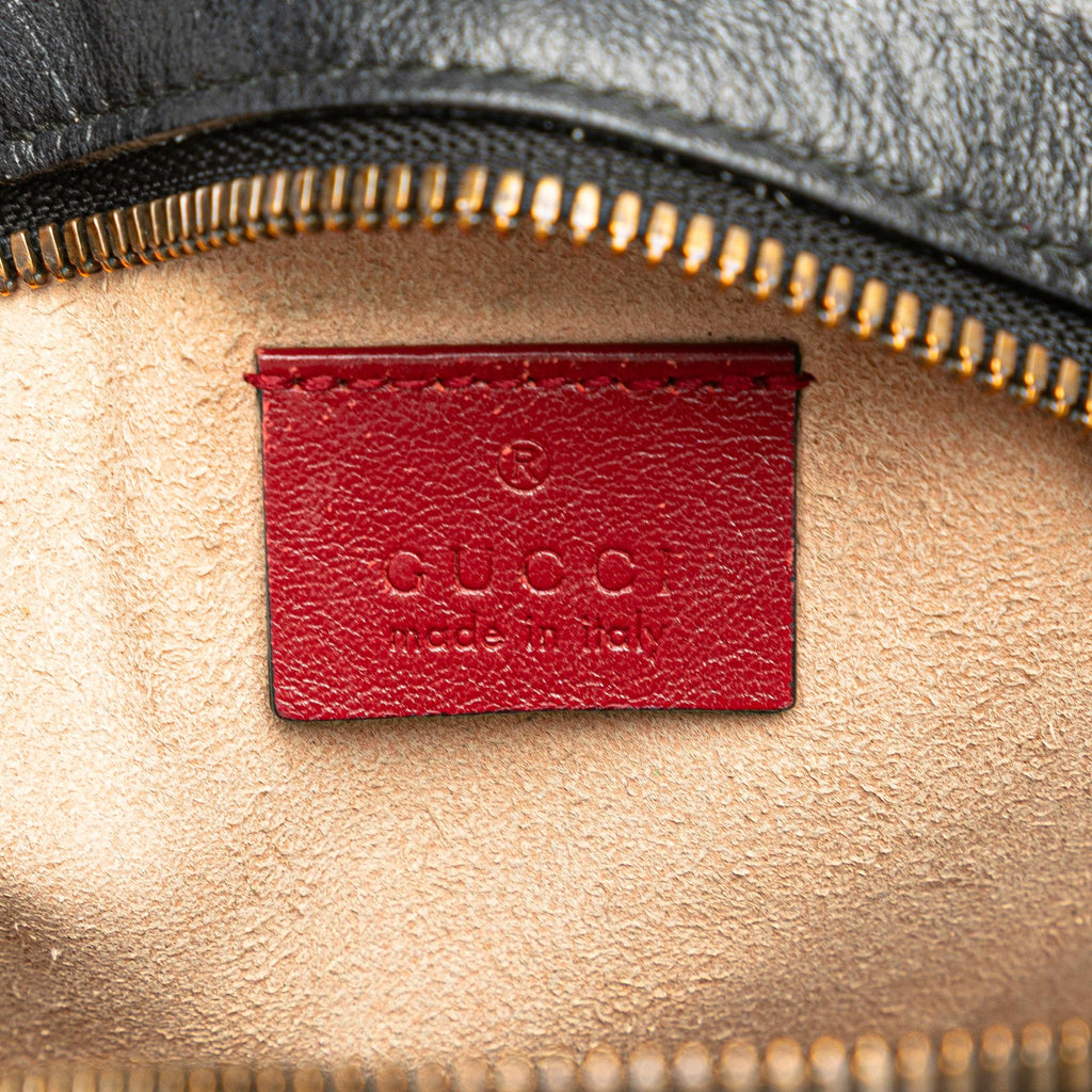 Gucci Mini GG Marmont Matelasse Leather Torchon Round Crossbody