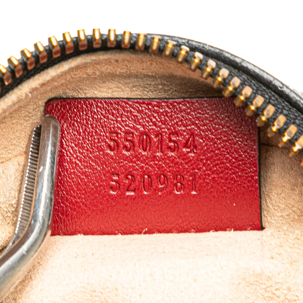 Gucci Mini GG Marmont Matelasse Leather Torchon Round Crossbody