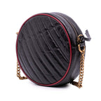 Gucci Mini GG Marmont Matelasse Leather Torchon Round Crossbody