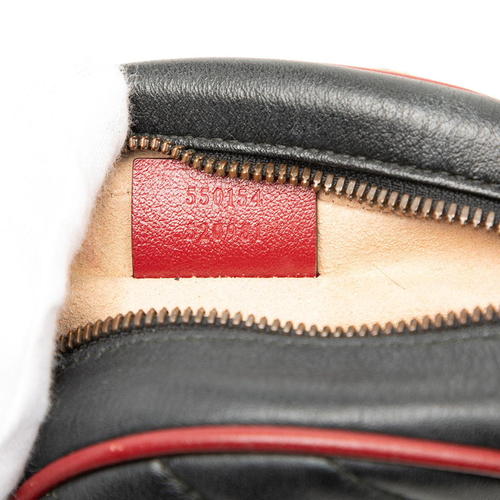 Gucci Mini GG Marmont Matelasse Leather Torchon Round Crossbody
