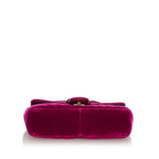 Gucci Mini GG Marmont Matelasse Velvet Crossbody Bag (SHG-29737)