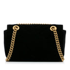 Gucci Mini GG Marmont Matelasse Velvet Crossbody (SHG-uTjykr)