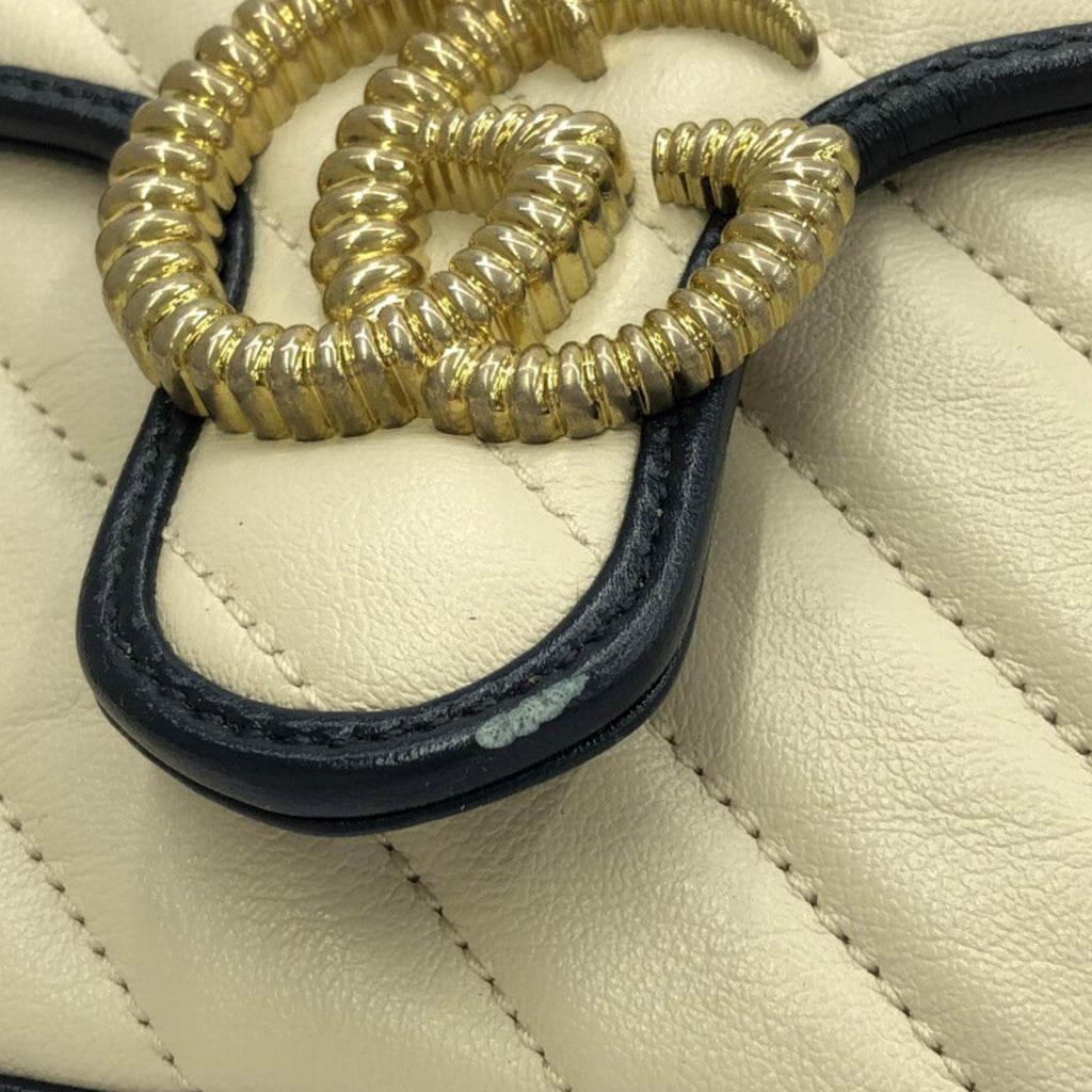 Gucci Mini GG Marmont Top Handle Bag (SHG-iCLrcQ)