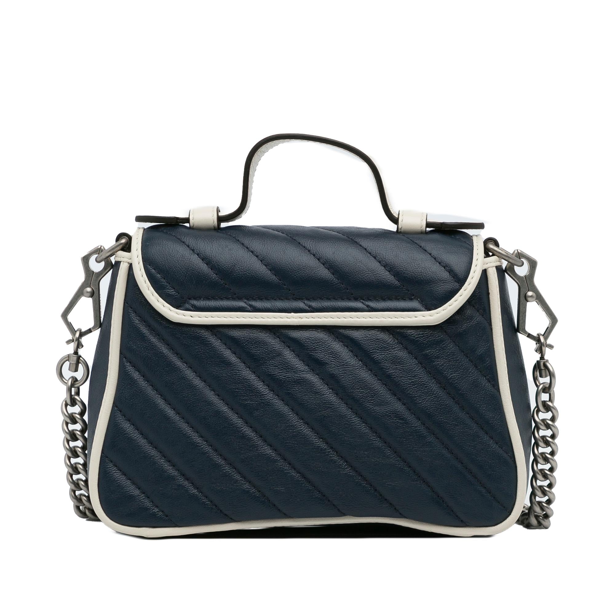 Gucci Mini GG Marmont Torchon Top Handle Bag (SHG-WZvkah)