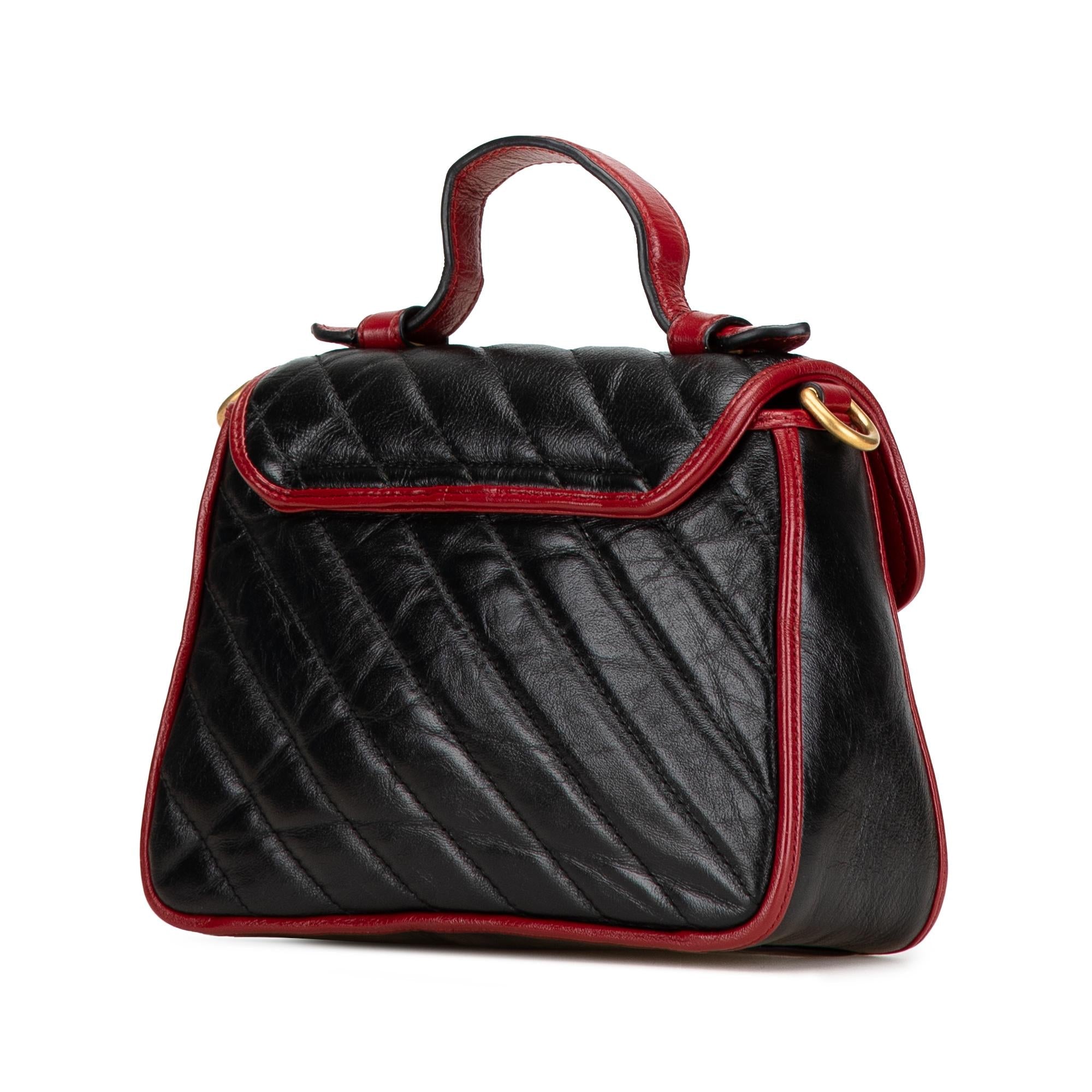 Gucci Mini GG Marmont Torchon Top Handle Bag