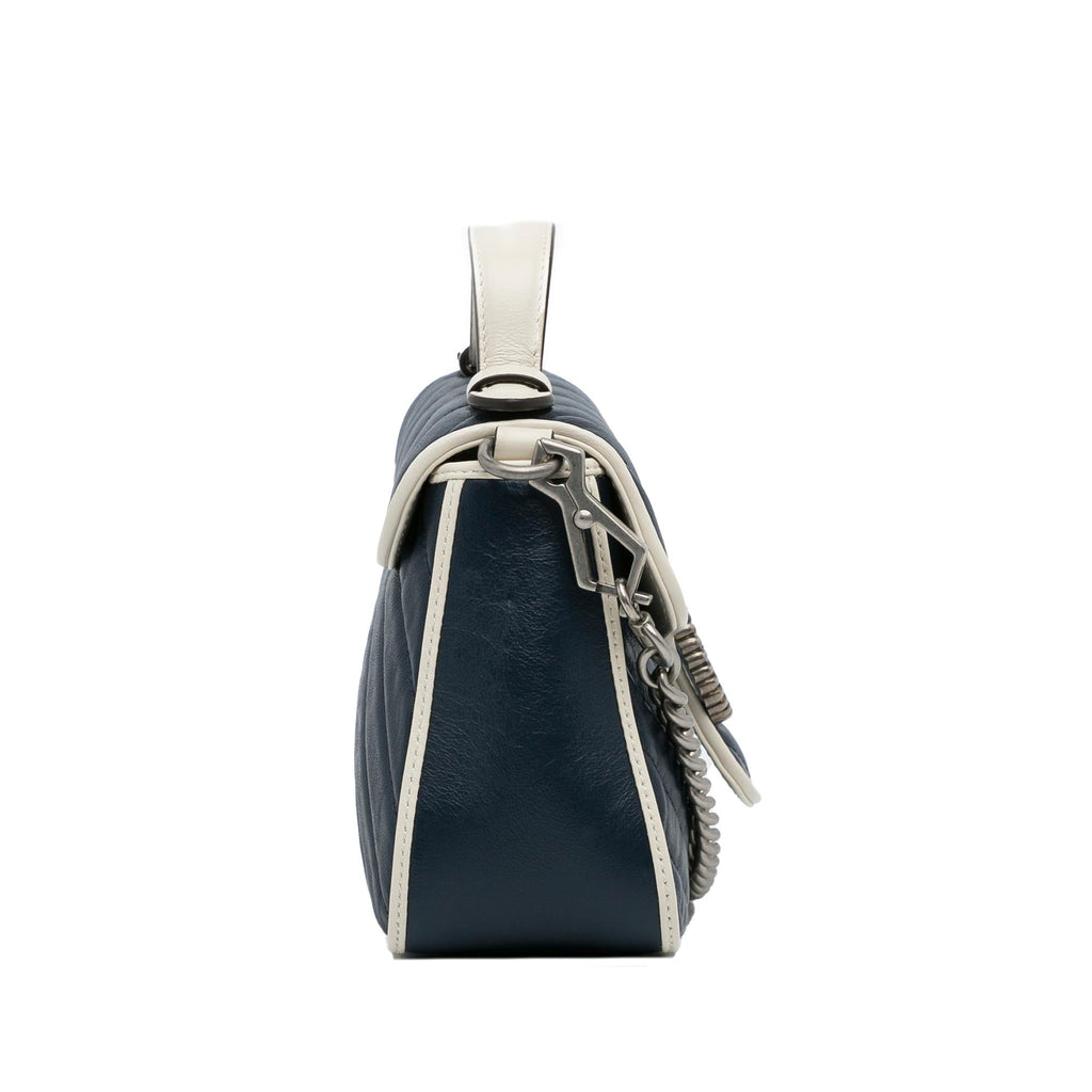 Gucci Mini GG Marmont Torchon Top Handle Bag (SHG-iT64DF)