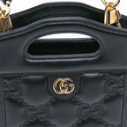 Gucci Mini GG Matelasse Leather Cut Out Handle Satchel