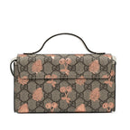 Gucci Mini GG Supreme Berry Padlock Satchel (SHG-0xk6RT)