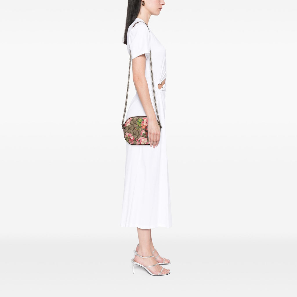 Gucci Mini GG Supreme Blooms Chain Crossbody