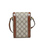 Gucci Mini GG Supreme Horsebit 1955 Crossbody Bag (SHG-UTCgC3)