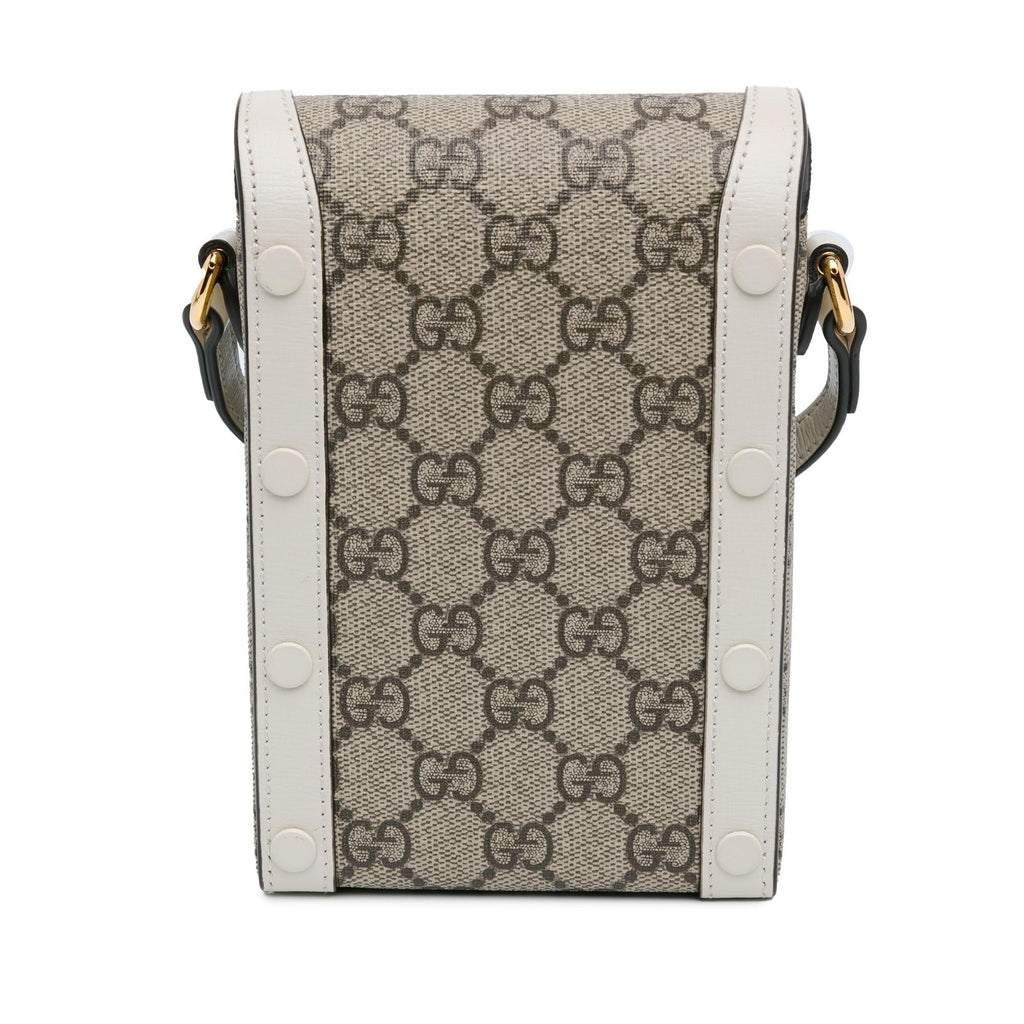 Gucci Mini GG Supreme Horsebit 1955 Crossbody Bag (SHG-aKOQUF)