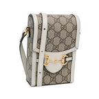 Gucci Mini GG Supreme Horsebit 1955 Crossbody Bag (SHG-aKOQUF)