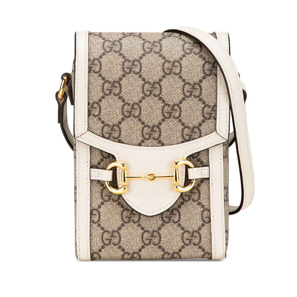Gucci Mini GG Supreme Horsebit 1955 Crossbody Bag