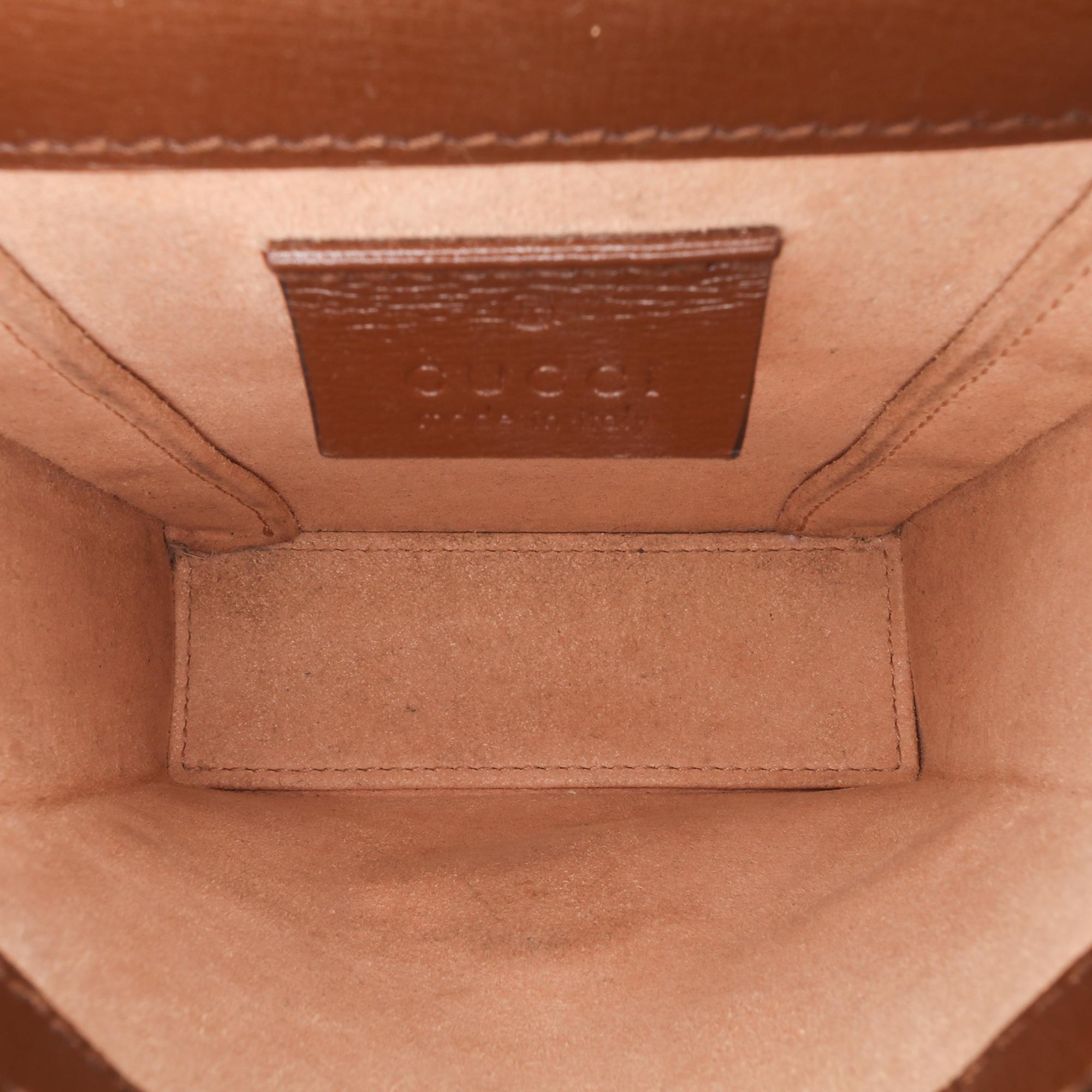 Gucci Mini GG Supreme Horsebit 1955 Crossbody